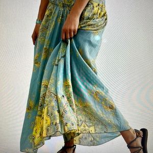 FREE PEOPLE FARRAH DROP WAIST SKIRT SIZE 8